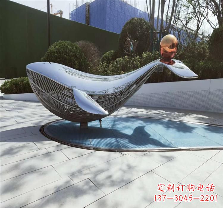 湖北不锈钢海豚雕塑艺术与科技的完美结合