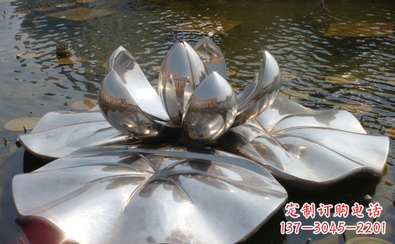 湖北不锈钢锻造莲花雕塑