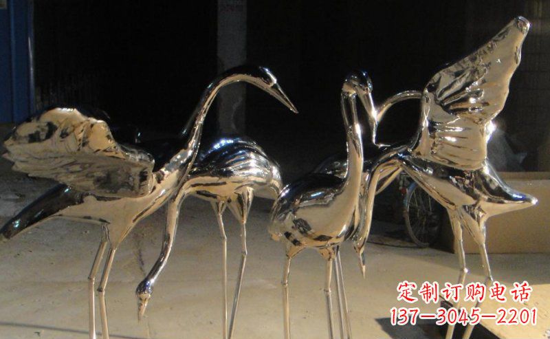 湖北仙鹤雕塑不锈钢锻造的精美艺术