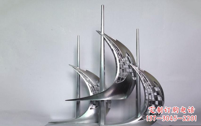 湖北不锈钢帆船雕塑——海洋之旅的象征