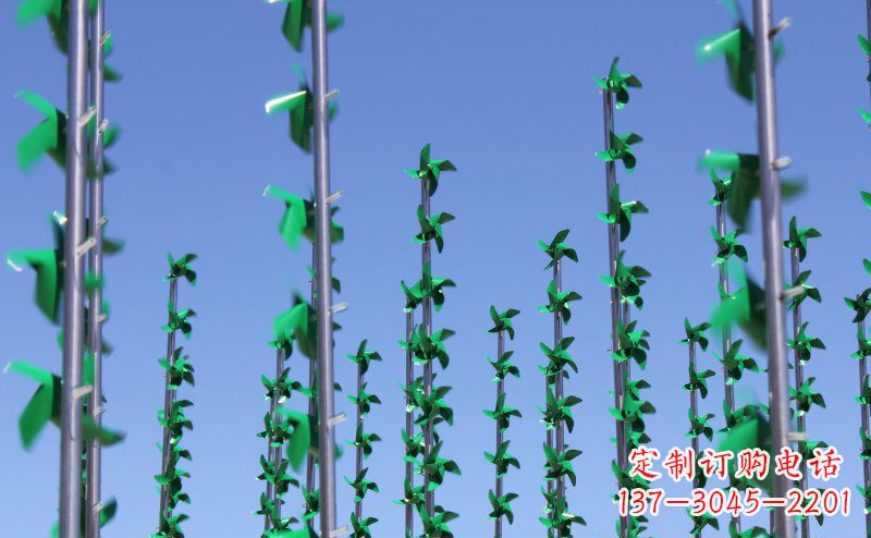 湖北不锈钢风车雕塑灵动而又精致
