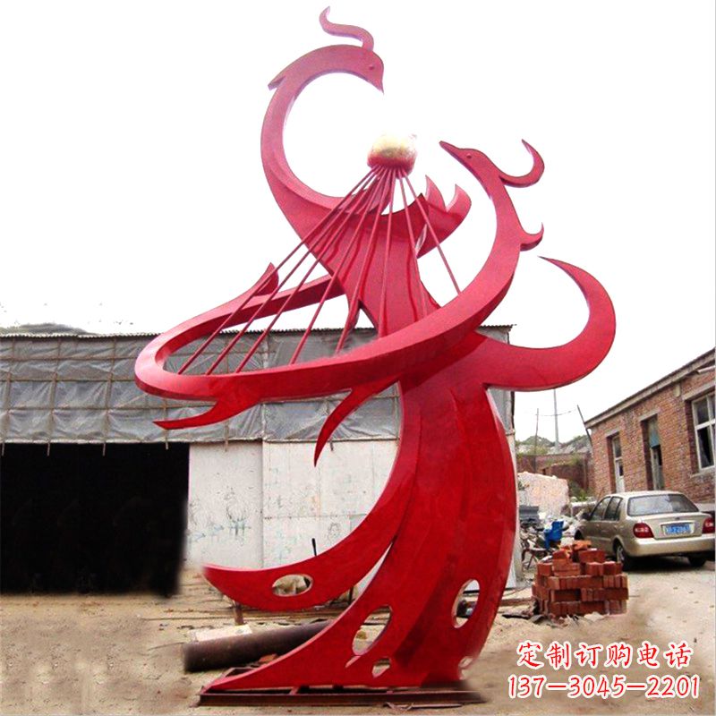 湖北不锈钢凤凰雕塑绚丽多彩的艺术瑰宝