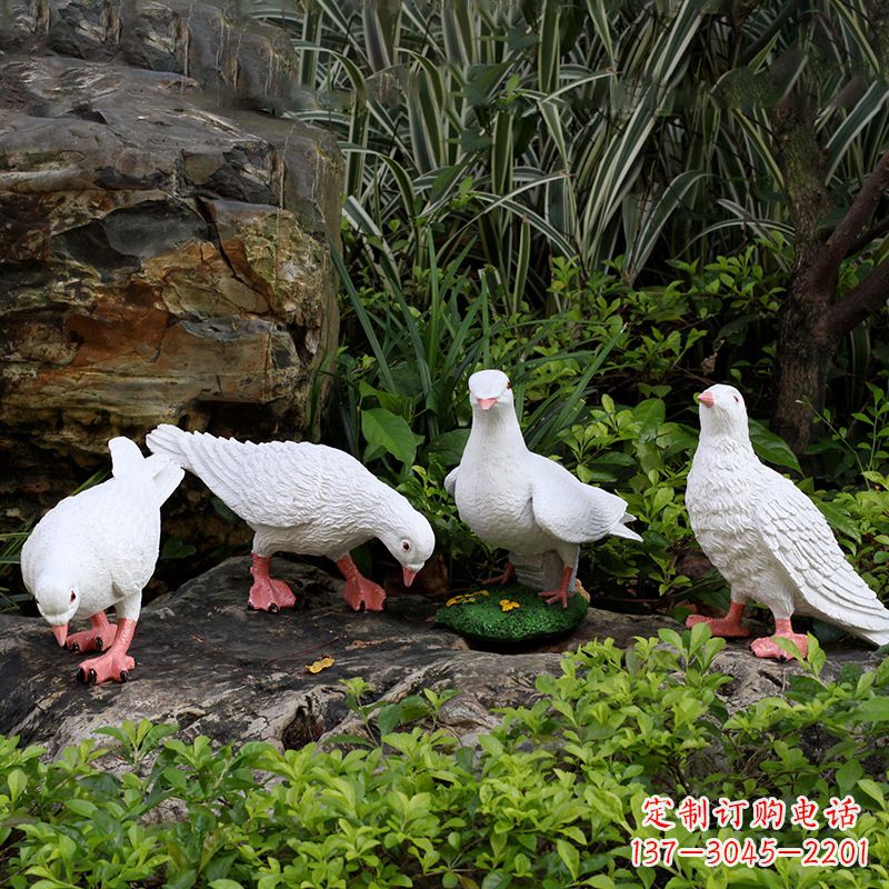 湖北不锈钢鸽子立体雕塑精美雕塑点缀美好生活