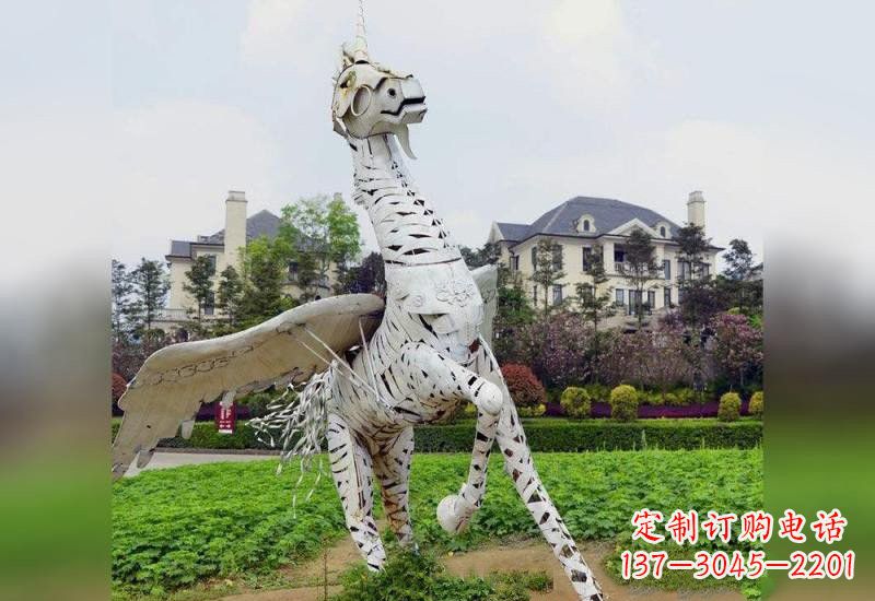 湖北不锈钢独角兽雕塑