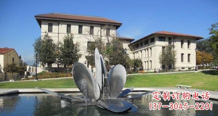 湖北不锈钢喷泉雕塑——美的象征