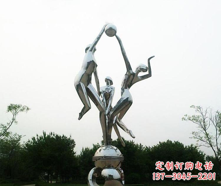 湖北排球女孩雕塑