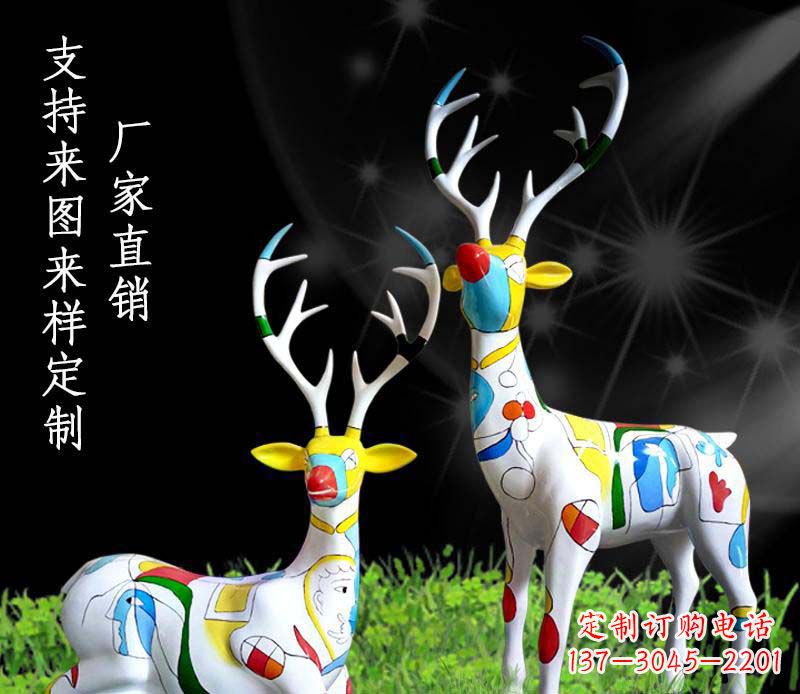 湖北不锈钢公园动物小鹿