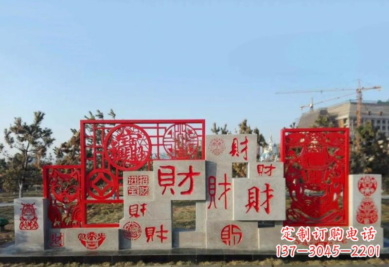 湖北不锈钢福禄寿雕塑象征着美好生活