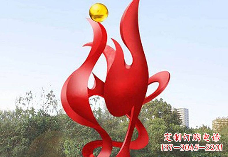湖北不锈钢凤凰雕塑——象征着古代神兽的传奇