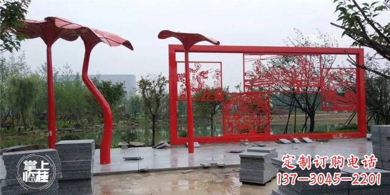 湖北不锈钢剪纸龙凤雕塑精美雕刻传承古老文化