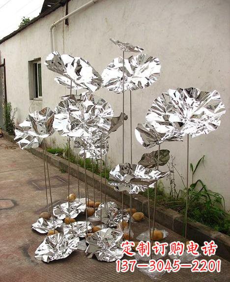 湖北不锈钢荷叶雕塑——精美绝伦