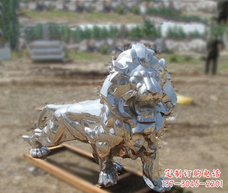 湖北不锈钢雕刻的狮子