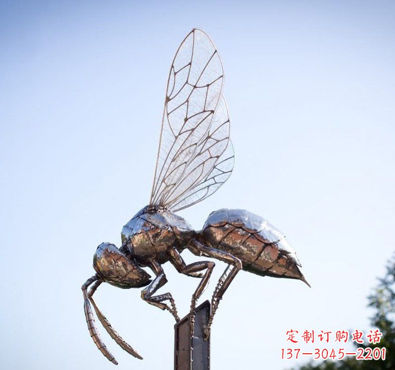 湖北不锈钢公园蜜蜂雕塑精彩纷呈的自然之美