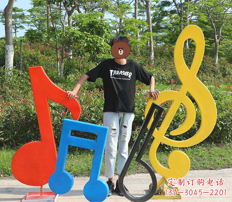 湖北不锈钢公园音符雕塑——精美绝伦