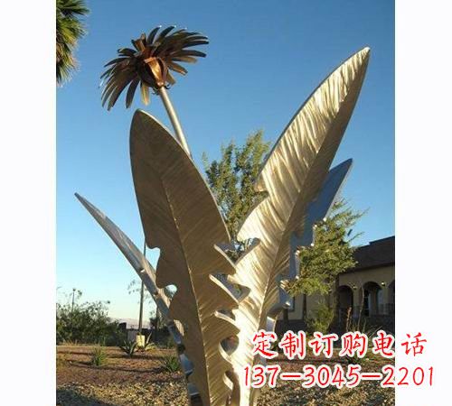 湖北不锈钢蒲公英雕塑——点缀公园美景