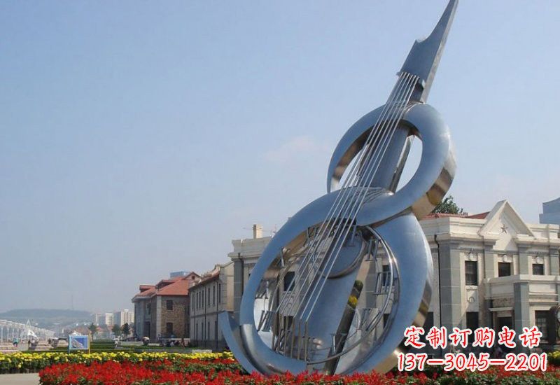 湖北不锈钢大提琴雕塑
