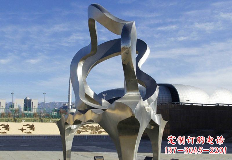 湖北不锈钢钢琴雕塑传递音乐之美
