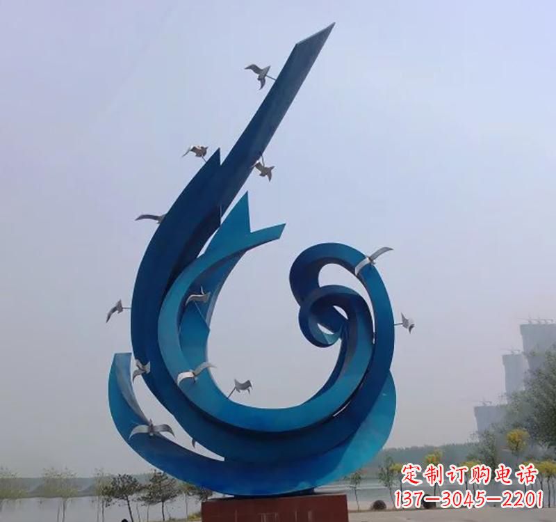 湖北不锈钢鸽子雕塑——缔造城市新景象
