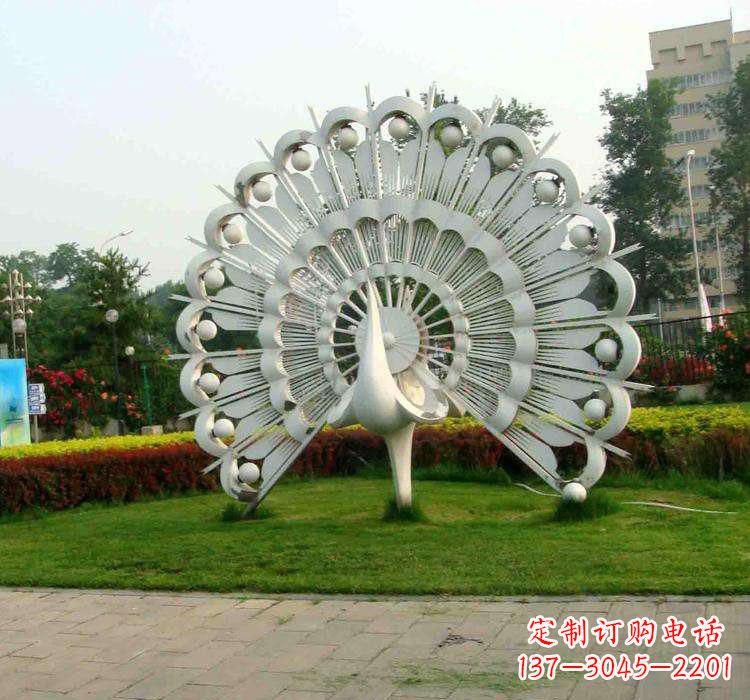 湖北不锈钢孔雀雕塑艺术与美的完美结合
