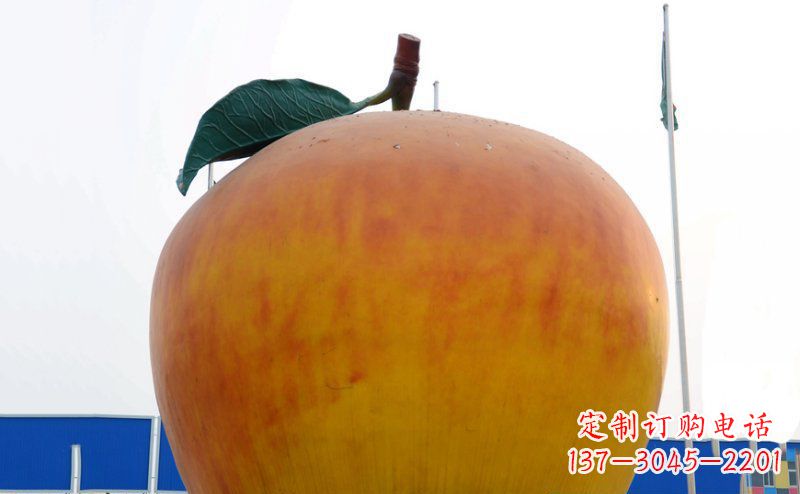 湖北不锈钢苹果雕塑浓缩艺术精髓