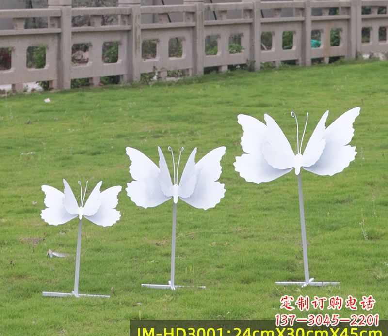 湖北不锈钢蝴蝶组合雕塑精美的艺术品
