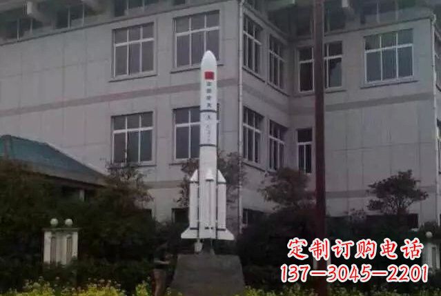 湖北不锈钢火箭雕塑