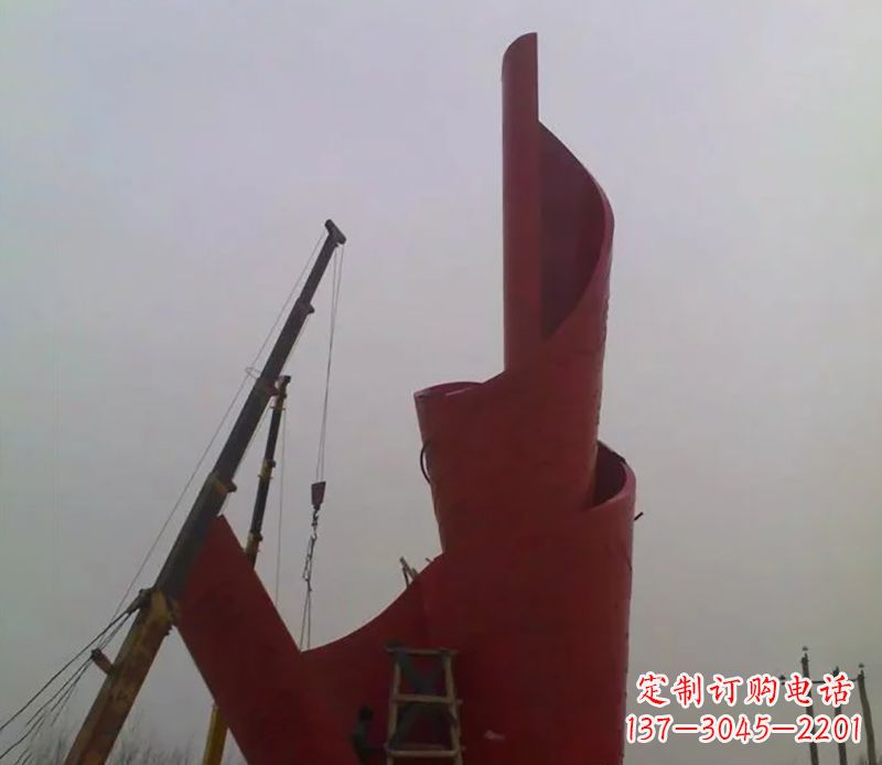 湖北不锈钢火炬雕塑点燃社会进步的火炬