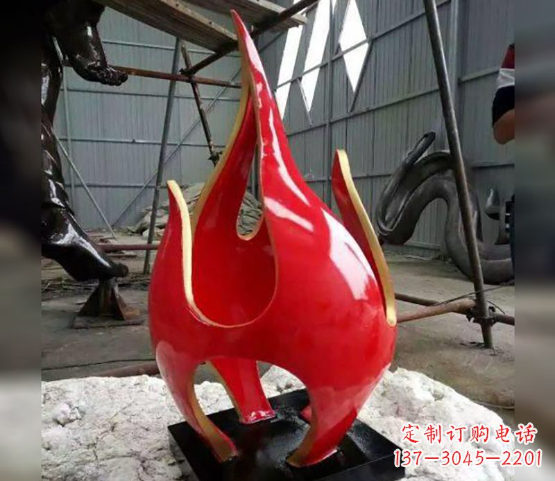 湖北不锈钢火龙果雕塑传承传统文化的艺术品