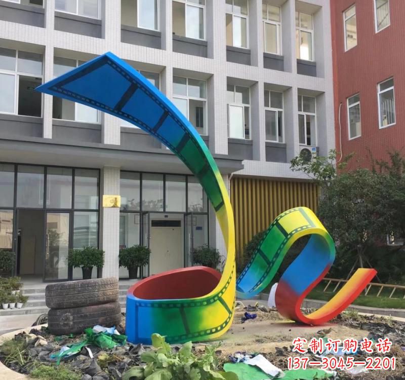 湖北不锈钢烤漆艺术胶卷雕塑——缔造艺术精品