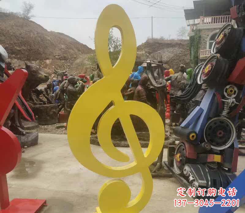 湖北不锈钢音符雕塑美丽而持久的艺术