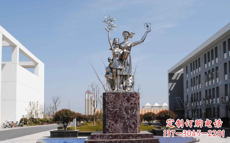 湖北不锈钢学生雕塑——记录学生成长的精美艺术品