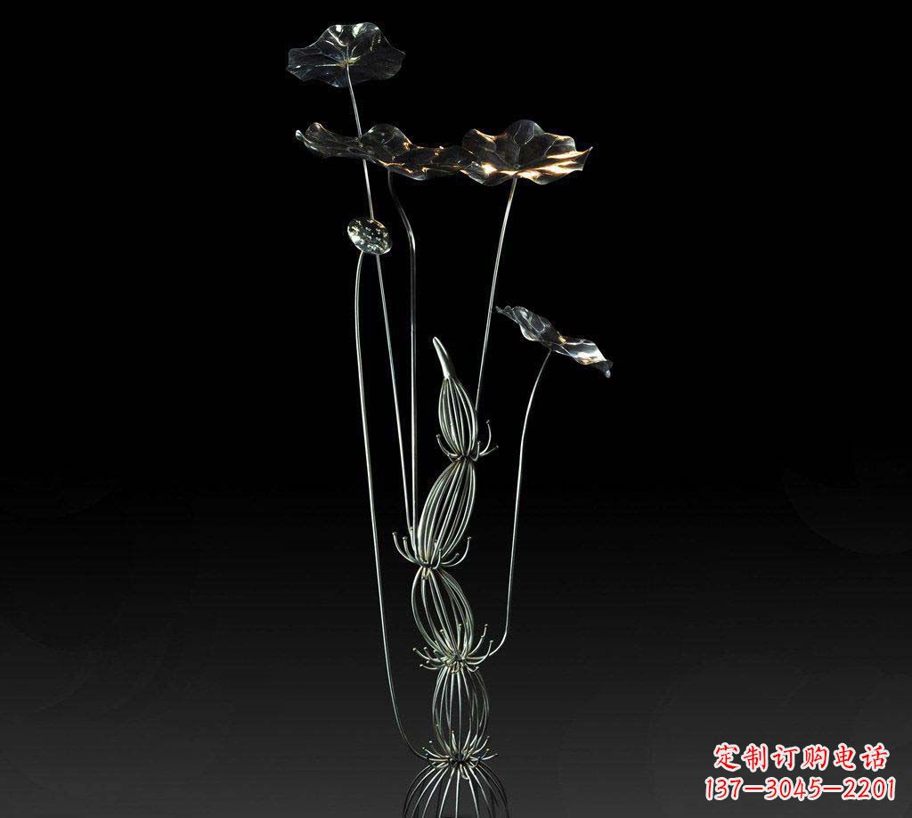 湖北不锈钢荷叶雕塑精致优雅的艺术宝藏