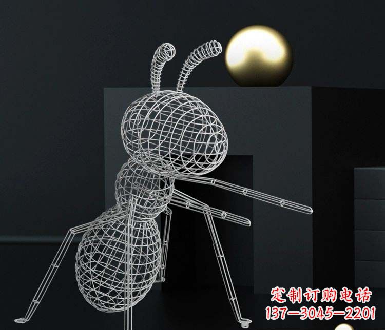 湖北不锈钢镂空蚂蚁雕塑艺术与科技的结合