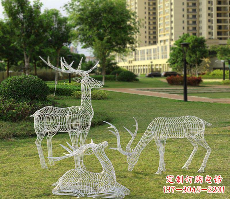湖北精美梅花鹿雕塑,传承祖先文化瑰宝