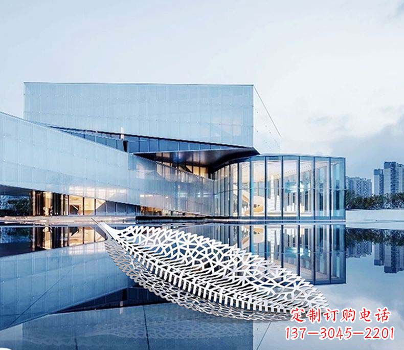 湖北不锈钢树叶雕塑——精美绝伦