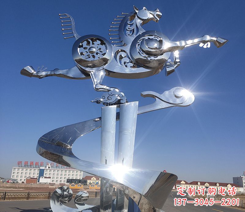 湖北不锈钢马踏飞燕雕塑——精美的艺术品