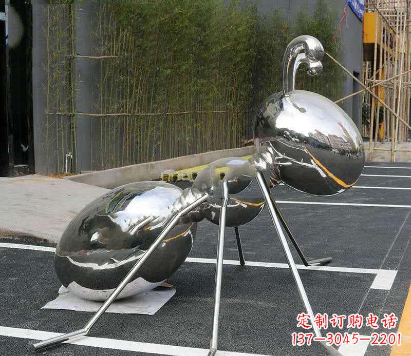 湖北不锈钢蚂蚁雕塑——艺术的融合