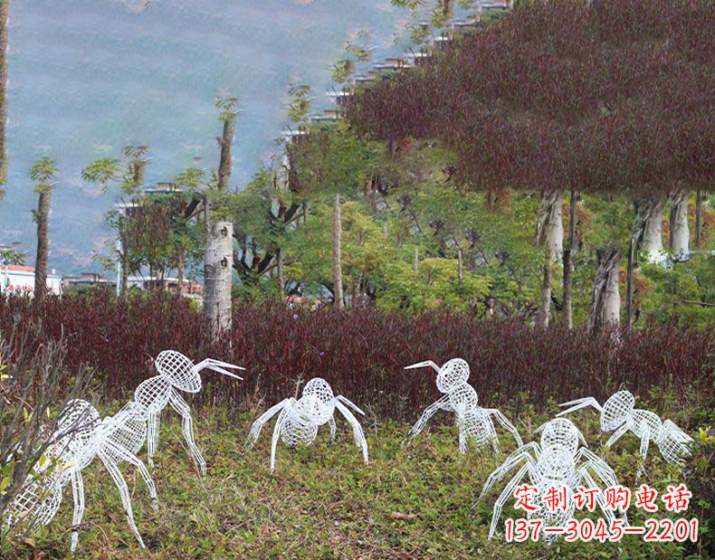 湖北不锈钢蚂蚁镂空雕塑