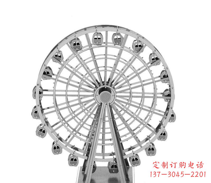 湖北不锈钢摩天轮雕塑引领城市风采