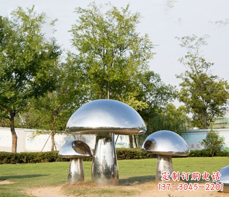 湖北不锈钢蘑菇雕塑精致而美观