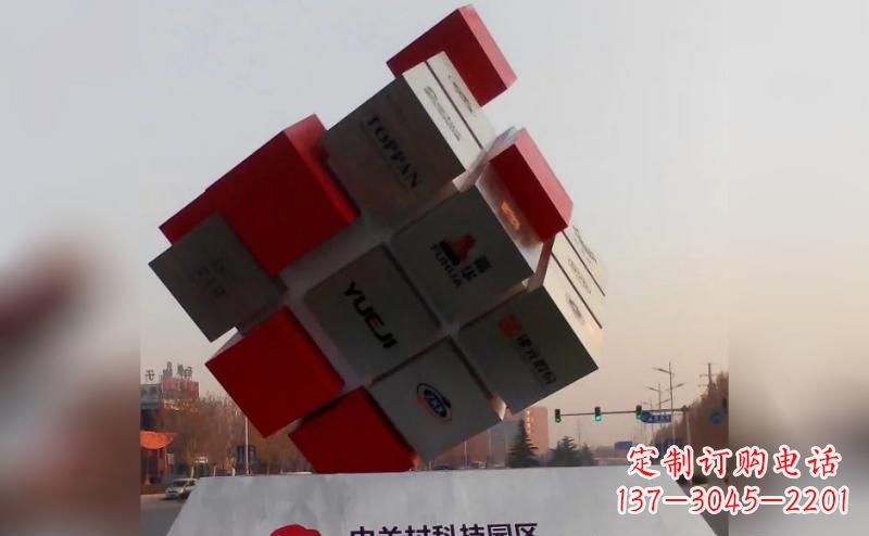湖北不锈钢魔方雕塑艺术精灵的精彩表现