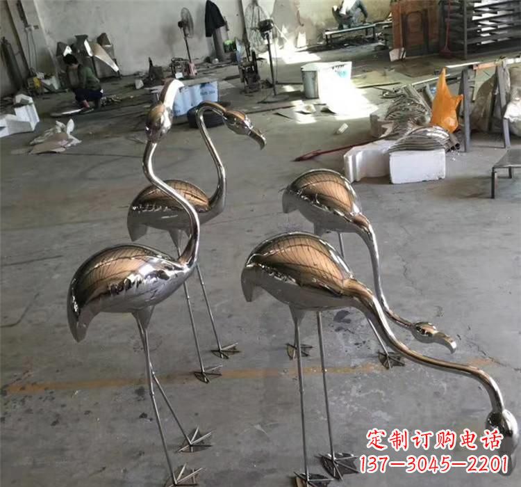 湖北不锈钢火烈鸟雕塑给家园带来灿烂的光芒