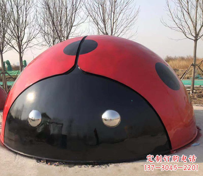 湖北不锈钢瓢虫雕塑精致的艺术之美
