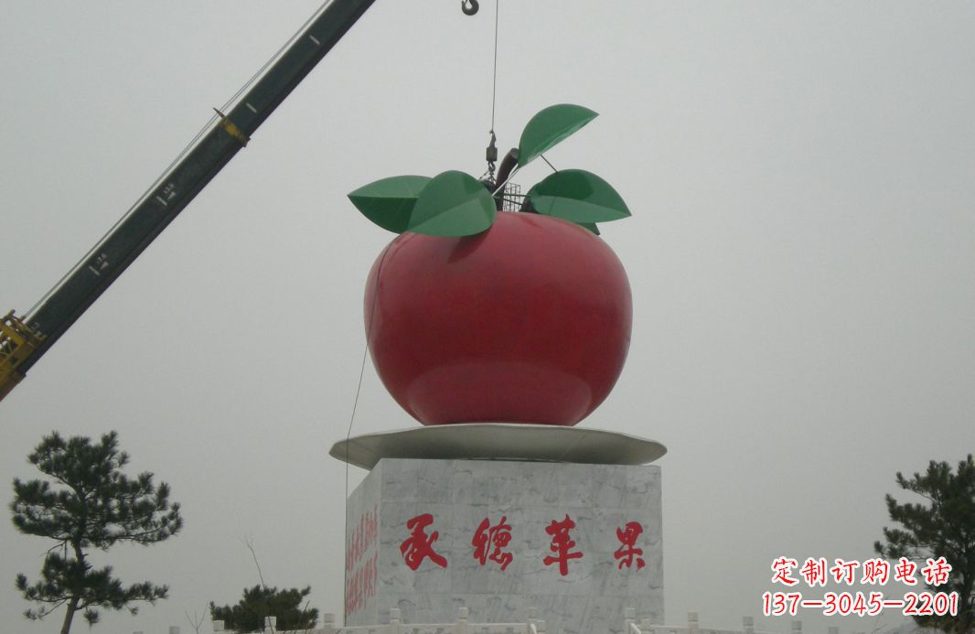 湖北不锈钢苹果雕塑精美绝伦的艺术杰作