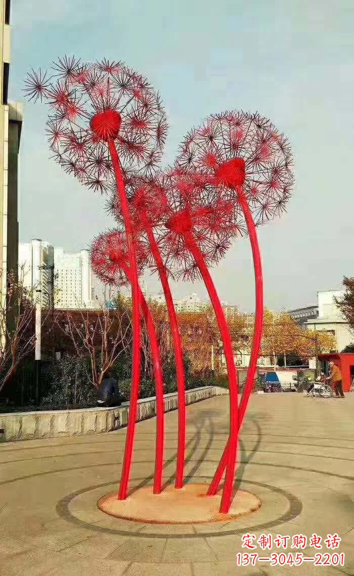 湖北不锈钢蒲公英美丽的雕塑之作