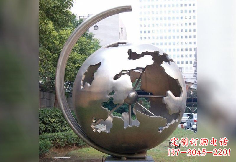 湖北不锈钢地球仪雕塑艺术与科学的结合