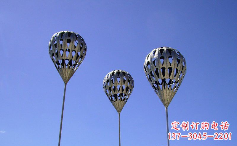 湖北不锈钢气球雕塑把美丽带回大自然