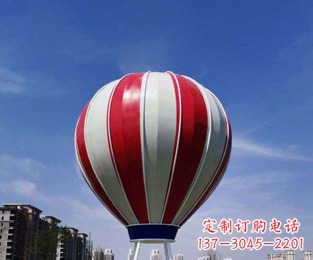 湖北不锈钢热气球雕塑给景观增添精彩