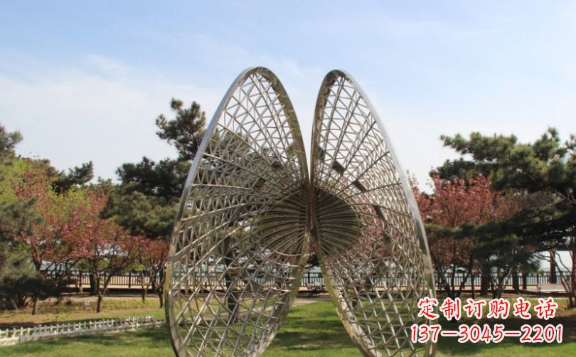 湖北不锈钢扇贝公园景观雕塑