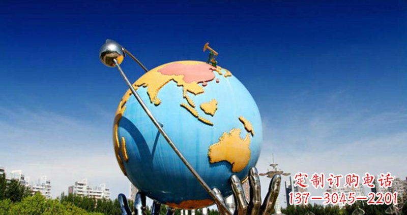 湖北不锈钢地球雕塑一个充满环保意义的艺术品